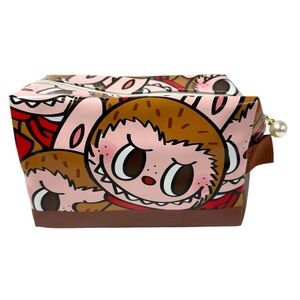 LABUBU Original Cosmetic Travel Vinyl Bag Pearl Zipper Pull THE MONSTERS